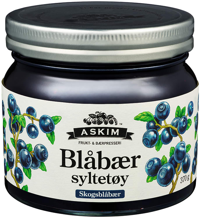 Blåbærsyltetøy 370g Askim