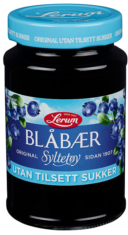 Blåbærsyltetøy Original U/Sukker 435g