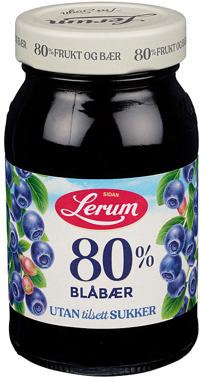 Blueberry Jam Without Sugar 330g Lerum