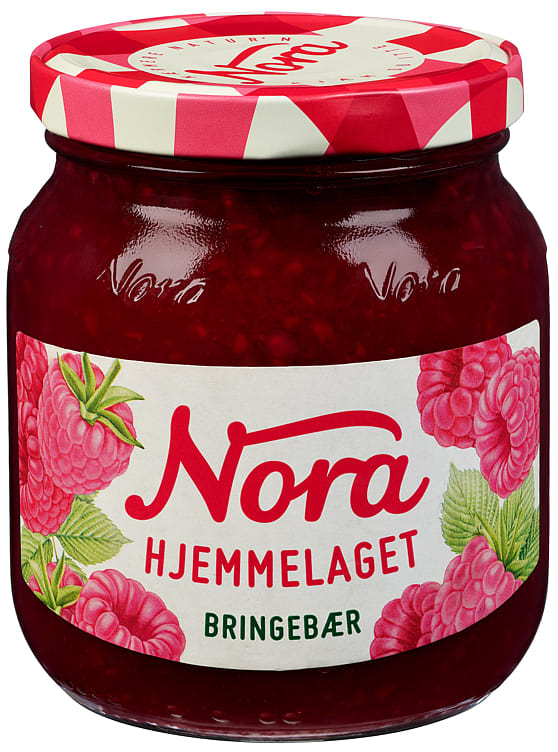 Bringebærsyltetøy Hjemmelaget 400g Nora