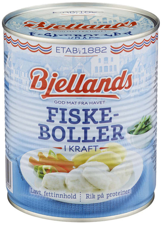 Fiskeboller i Kraft 800g Bjellands