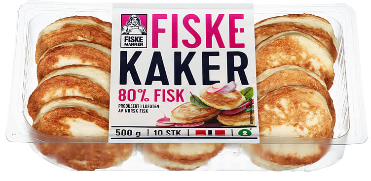 Fiskekaker 80% 500g Fiskemannen