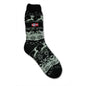 Gefütterte Socken, Rentier, Schwarz, 41-46