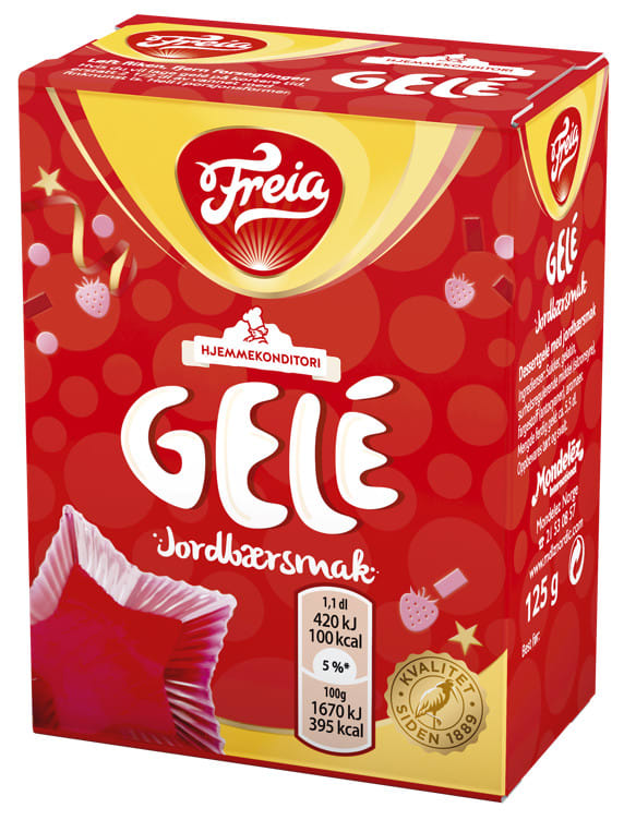 Gele Jordbær 125g Freia