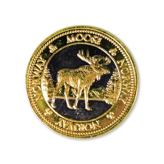 Gold coin, moose