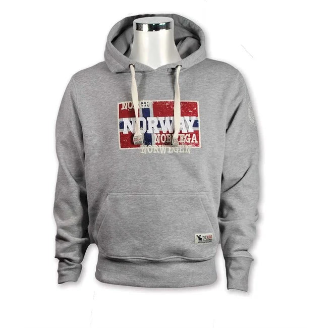 Hoodie, Flag/Patch, Grey, L