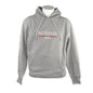 Hoodie, Norway with flag stripe, Grey, L