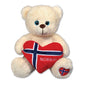 Polar bear w/flag heart, Large