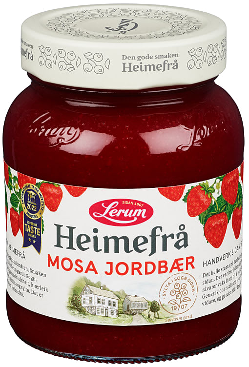 Strawberries Mosa Heimefrå 380g Lerum