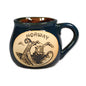 Ceramic tea cup viking ship, Blue