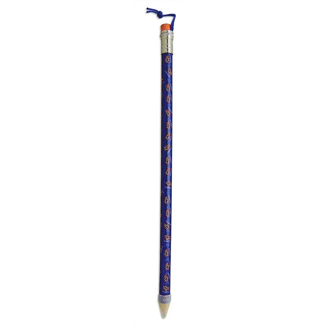 Giant pencil, Flag, Blue