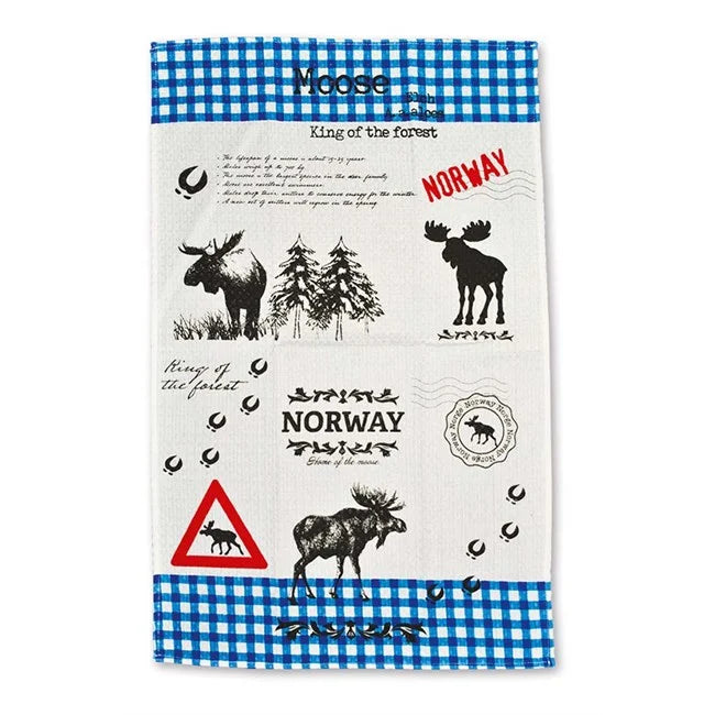 Kitchen towel, Moose print