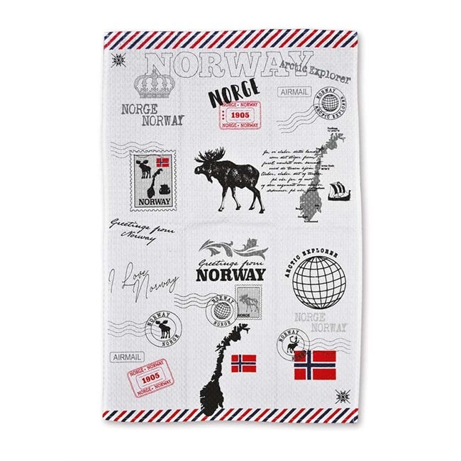 Kitchen towel, Norway print