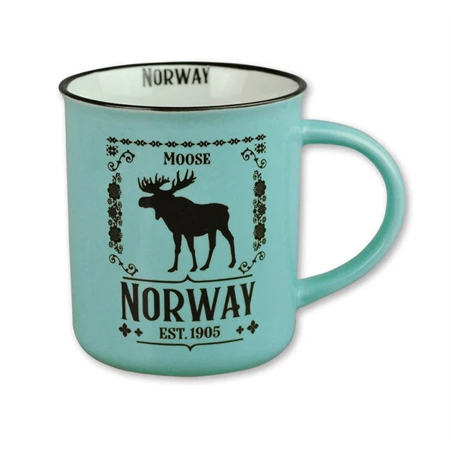 Kitchen mug, Turquoise, Moose