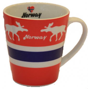 Tasse, norwegische Flagge