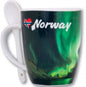 Cup w/ spoon, Northern Lights