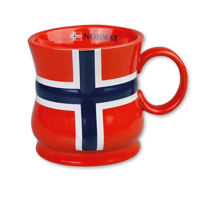 Mug, Flag relief, Red