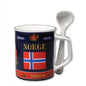 Mug with spoon, Flag, small