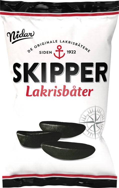 Licorice boats 200g Skipper