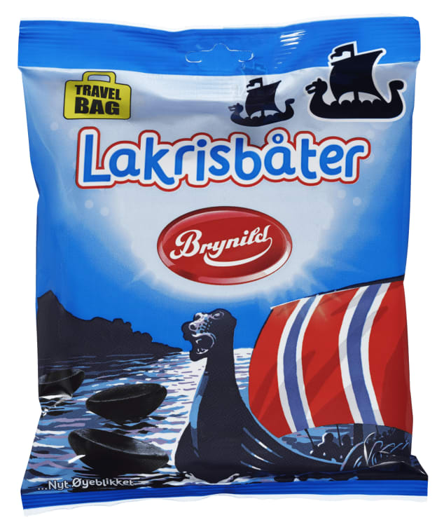 Licorice boats 425g Brynild