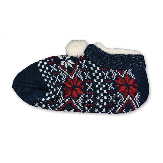 Niedrige Slipper-Socken, Blau, 36-40