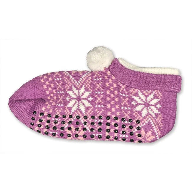 Niedrige Slipper-Socken, Lila, 36-40