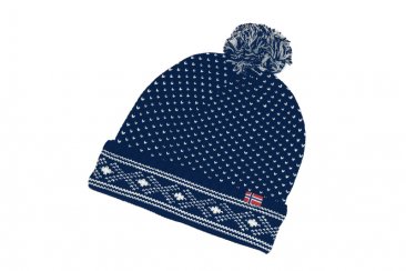 Mütze Retro blau/off-white