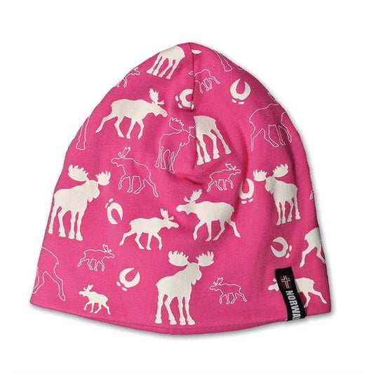 Hat, Moose repeating, Pink