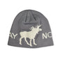 Hat, Gray w/white moose