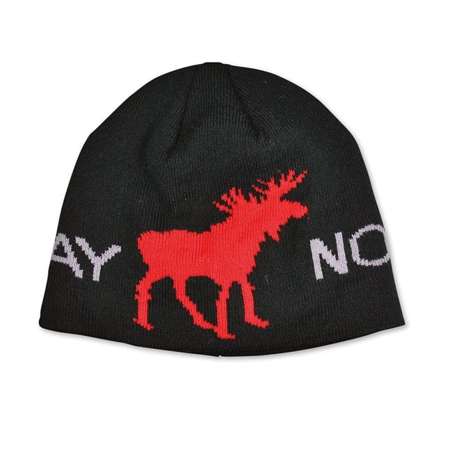 Hat, Black w/Red moose