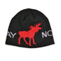 Hat, Black w/Red moose