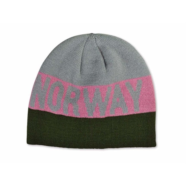 Beanie, Woven, Norway, Pink/Grey