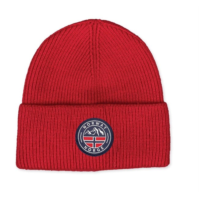 Hat w/patch, Norway, Red