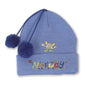 Light blue hat, Figure letters, Cotton