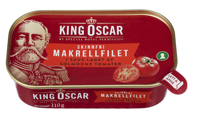 Makrelenfilet ohne Haut in Tomate 110g King