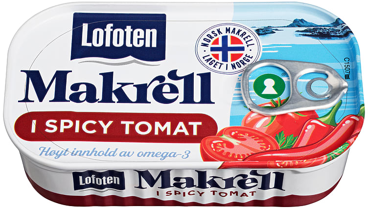 Mackerel in Tomato Spicy 110g Lofoten