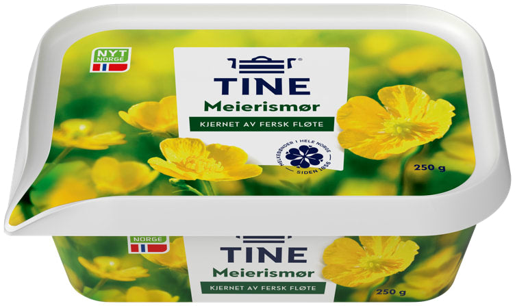 Dairy butter 250g Table pack Tine