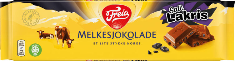 Melkesjokolade m/Salt Lakris 190g Freia