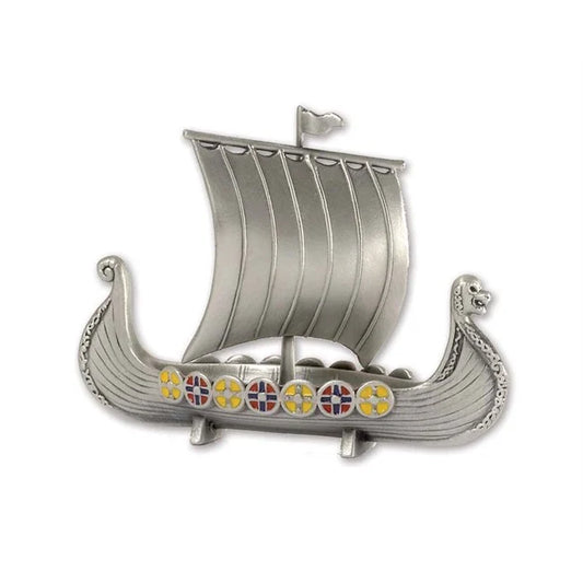 Metal Viking ship 6 cm