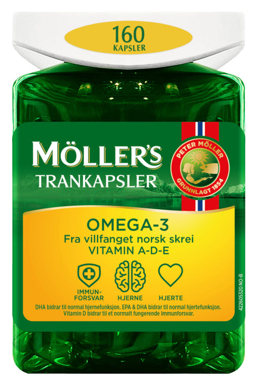 Møller's Omega-3 Tran Capsules 160 pcs