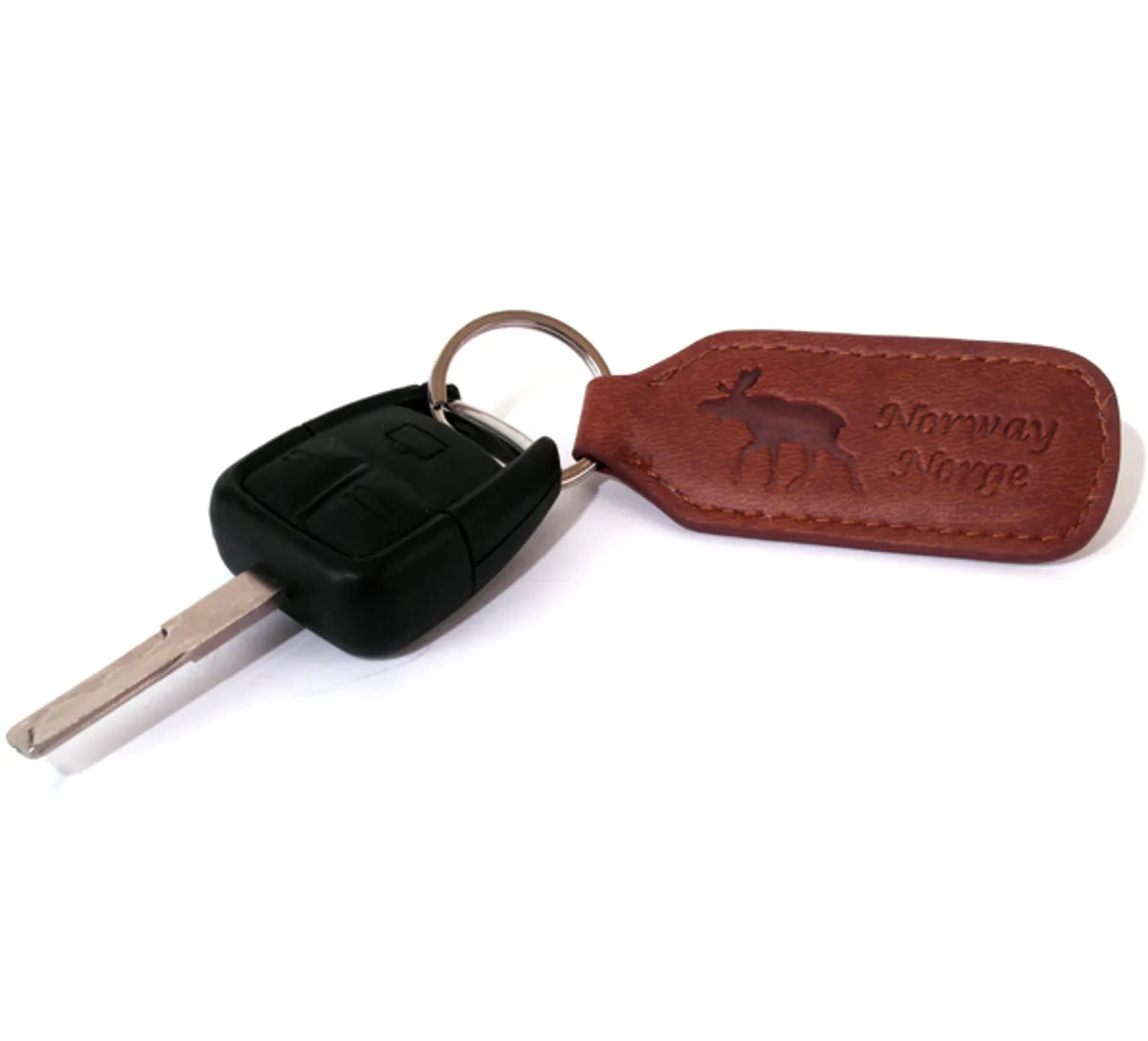 Schlüsselanhänger aus Leder, Elch, Norwegen