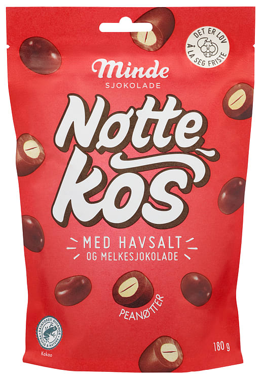 Nøttekos Peanøtt&Sjokolade 180g Minde