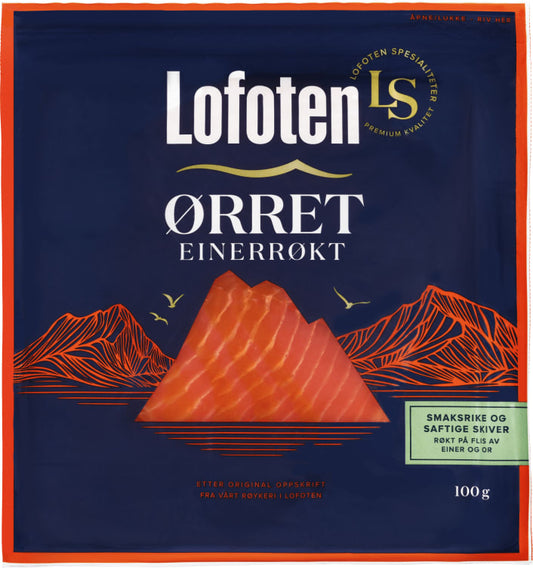 Trout Smoked Sliced ​​100g Lofoten