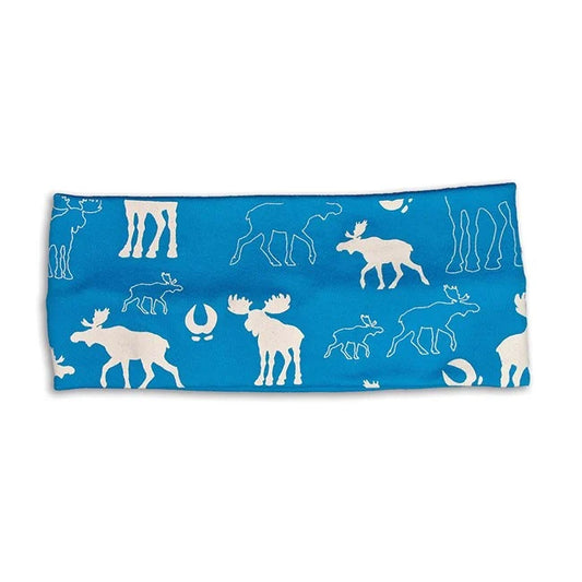 Headband, Elk repeating, Blue