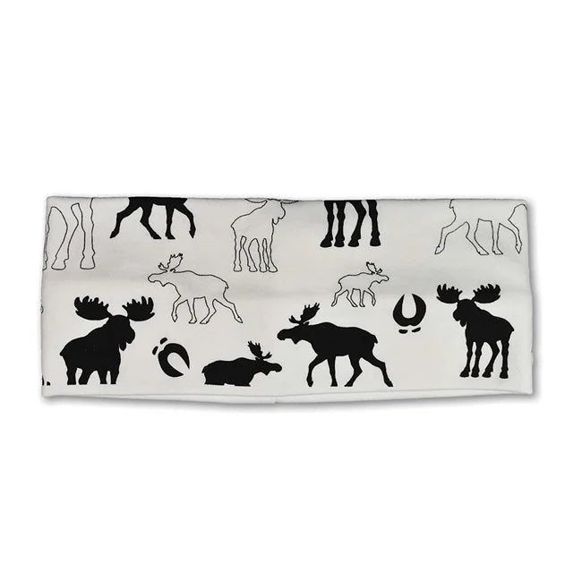 Headband, Moose repeating, White