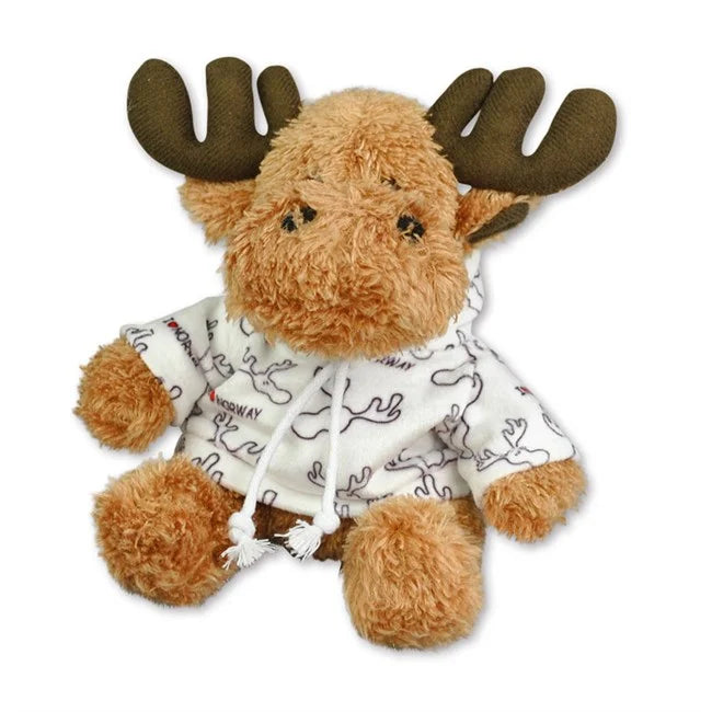 Plush Elk, Patterned Hoodie, Small