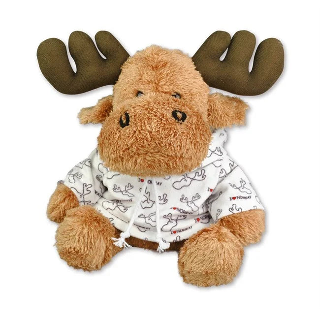 Plush Elk, Patterned Hoodie, Large