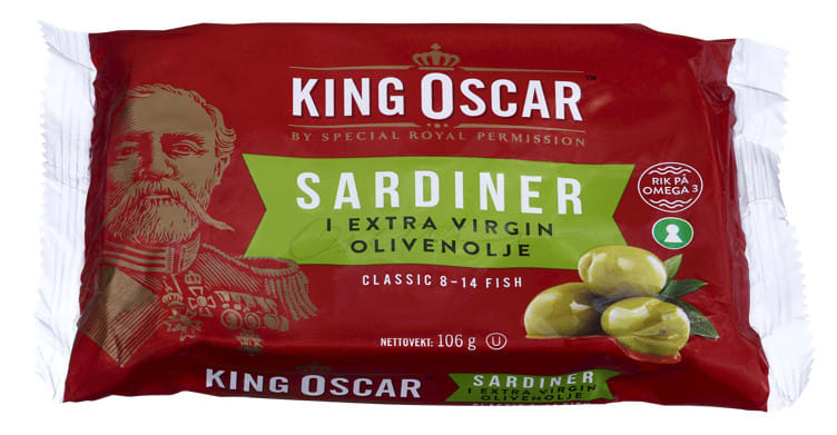 Sardines Classic in Olive Oil 106g King