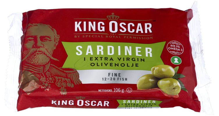 Sardinen in Olivenöl 106g King Oscar