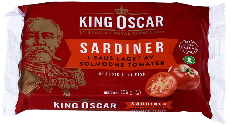 Sardinen in Tomaten 106g King Oscar